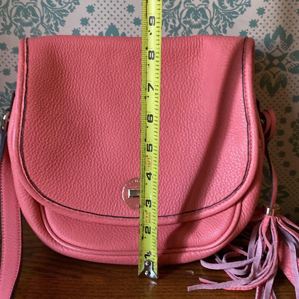 SOLD NWT Isaac Mizrah Crossbody purse. Hot color for Spring. - Picture 14 of 15